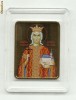 SFANTUL VOIEVOD STEFAN CEL MARE- ICOANA PICTATA PE MEDALIE PLACATA CU AUR 24K