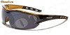 Ochelari de soare pentru sport X-Loop, rama negru cu portocaliu deschis, lentile fumurii ; Bonus : un saculet pentru protectie !