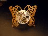 inel steampunk  fluture  (realizat din piese de ceas) bronz,