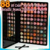 trusa machiaj profesionala 88 culori Make-up Simmer Metallic, culori sidefate, paleta pentru machiaj de zi si de seara
