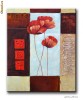 Tablou ulei pe panza - Aranjament floral cu maci 1 (60x50cm)