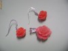 SET BIJUTERII ARGINT MODEL TRANDAFIR CORAL