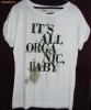 Bluza tricou ZARA, pret 39 lei. Marime L din bumbac organic. Haine originale, noi, cu eticheta OUTLET. Arad.