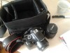 Canon 1100d eos - ca nou! cumparat acum 2 luni - cu 2 obiective - 18-55 mm VR  si 50mm f 1.8 si GEANTA