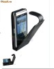 HUSA NOKIA E7 NEAGRA DIN PIELE CASE COVER FLIP SKIN + FOLIE ECRAN DISPLAY CADOU + EXPEDIERE GRATUITA