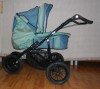 Carucior copii Teutonia cu trei roti, landou si scaun sport + husa ploaie