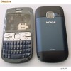 CARCASA NOKIA C3 BLUE,COMPLETE:FATA,SPATE,MIJLOC,TASTATURA,BUTOANE,FOLIE,FULL+++,NOKIA C3