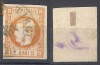 1868 - Carol I cu favoriti, 2bani stampilat