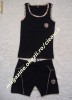 SET NEGRU ORIGINAL MAIEU si PANTALONI SCURTI cu BUZUNARE DAMA firma BURBERRY 100% BUMBAC MAIEURI FEMEI