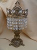 ELEGANTA LAMPA PENTRU NOPTIERA DIN BRONZ SI CRISTALE ELEGANTA LAMPA PENTRU NOPTIERA DIN BRONZ SI CRISTALE