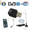 Tuner usb DVB-T mini tunner tv pc laptop antena cablu telecomanda soft hd dvbt