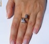 Inel aur 14K, 5.6g, montura unicat model funda cu 12 BRILIANTE !!