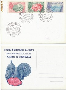 RFL 1956 Exil serie Flora pe carte postala speciala foto