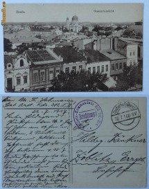 Braila ,vedere generala ,Feldpost ,1917 foto