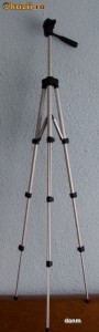 Trepied aluminiu 140 cm nou, husa, super! foto