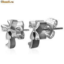 Cercei din inox 6 mm - fundita - cod 123 foto