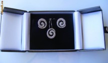 Set Cercei + Pandantiv unicat ornate pavaj 2CT DIAMANTE foto