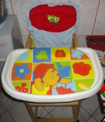 scaun masa lemn pentru bebelusi foto