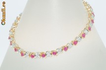 bratara aur galben 14K cu rubine si diamante naturale 1,45CT foto
