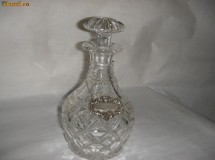 Decantor superb din cristal Royal Dolton Anglia anii&rsquo;40 foto