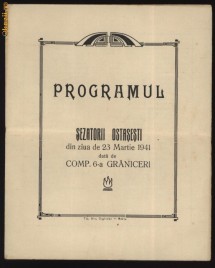 Programul Sezatorii Ostasesti din 23 martie 1941 , Compania 6 Graniceri