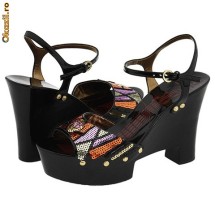 *** PROMOTIE Sandale cu Platforma CARLOS SANTANA, Dama / Femei, PIELE, 100% AUTENTIC, Harem, Reducere de la 259 RON ***