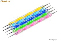 5 creioane dotting tool pt unghii-Instrument puncte Decorare Nail Art