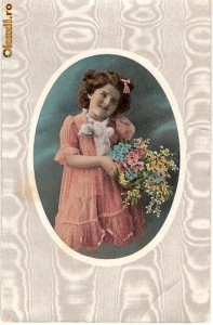 T FOTO 43 Romantica -Fetita -scrisa de la Kilia Rusa, de Konstandin Sofianos, catre Draga Verona, din Braila, scrie si de Sulina(antebelica) foto
