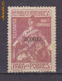 Timbre Portugalia  Azore Supratipar nestampilate. foto