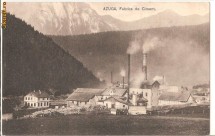 Azuga-fabrica de ciment, circulata 1908 foto