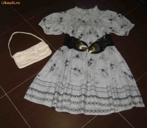 Rochita H& M; Gri, Model Deosebit, Maneci largi; M:38! foto