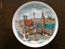 farfurie DECO portelan - suvenir Munken