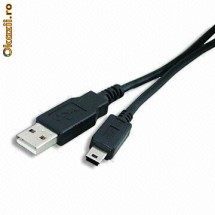 cablu trasfer date USB - mini USB foto