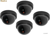 Pachet  4 x camera de supraveghere falsa stil dome cu led. Camere false. foto