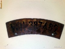 Numar de inmatriculare german de motocicleta razboi WEHRMACHT WH original dela Stalingrad