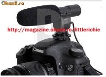 Vand microfon foto/video pro hd dv Stereo pentru nikon d300s ,canon 7D;ADUC PENTRU ORICE MODEL foto