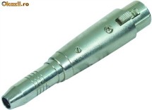 Conector reductie 1/4 inch Jack mama - XLR mama Neutrik foto