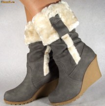Cizme casual dama/femei, cu blanita si platforma, model 2011, marimi 36- 41 foto