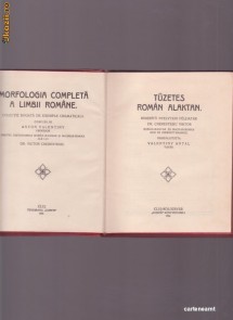 MORFOLOGIA COMPLETA A LIMBII ROMNE -1924- TUZETES ROMAN ALAKTAN - ANTON VALENTINY foto