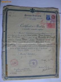 CERTIFICAT DE ABSOLVIRE DIN 1933 foto