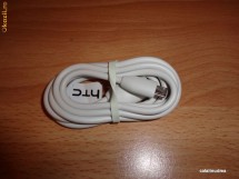 Cablu Date Micro USB HTC Evo original Alb Desire HD2 Sensation Wildfire foto