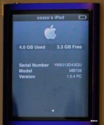 Player original Apple iPod nano 8GB violet 4Gen model MB739 foto