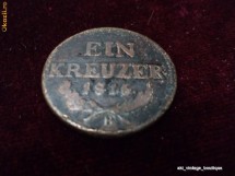 Moneda EIN KREUZER 1816, autentica, Austria