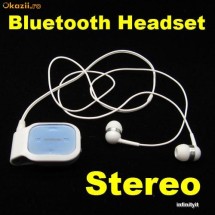 Casti handfree bluetooth nokia stereo headset BH 214 foto