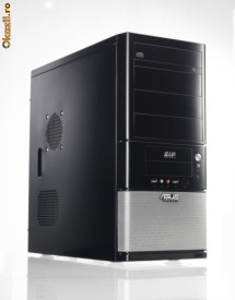 Carcasa ASUS VENTO TA-861, Fara Sursa, Negru-Argintiu
