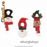Decoratiune usa/sticla cu personaje de iarna 20cm, ST4447_FR2 foto