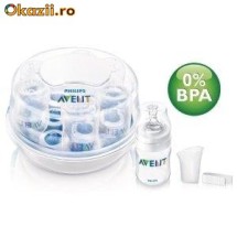 Sterilizator Avent pentru microunde + Biberon - NOU in cutie originala sigilata fara defecte foto