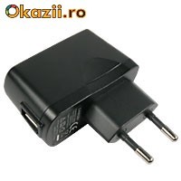 Incarcator 220V cu iesire USB 5V \ 2A compatibil cu GSM, MP3, sistem de navigatie, smartphone, tableta PC, GPS, etc