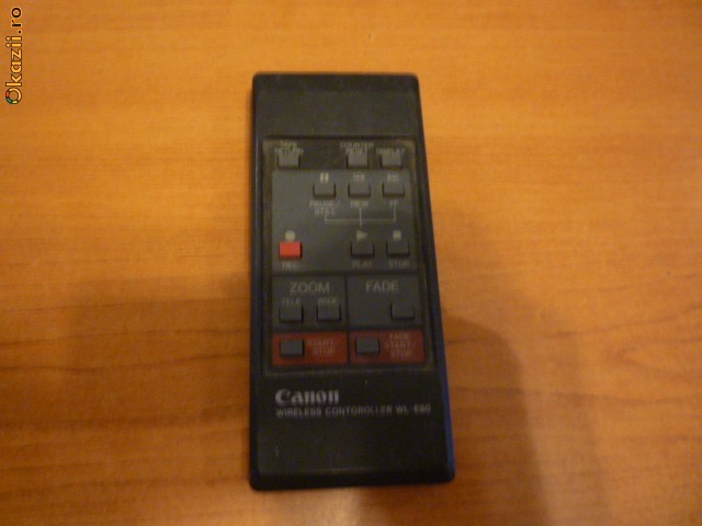 vand telecomanda pt camera video canon model wl-e80exp foto mare
