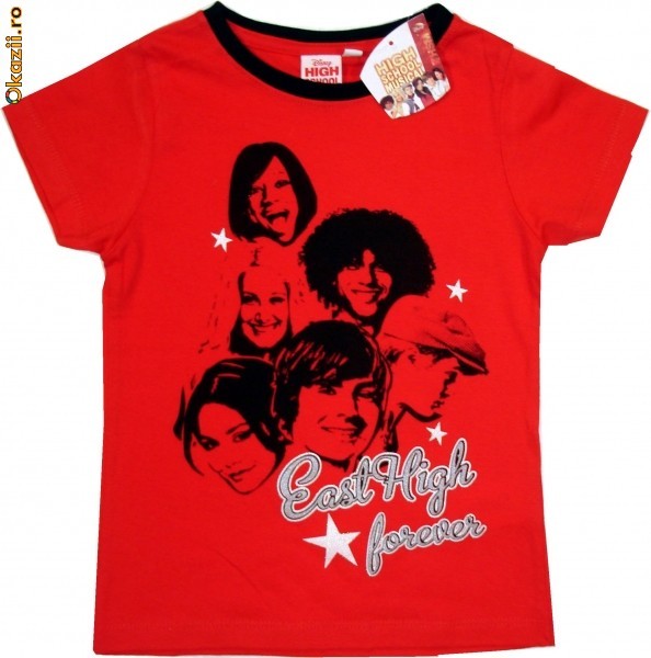 Tricou High School Musical rosu, 6 ani foto mare